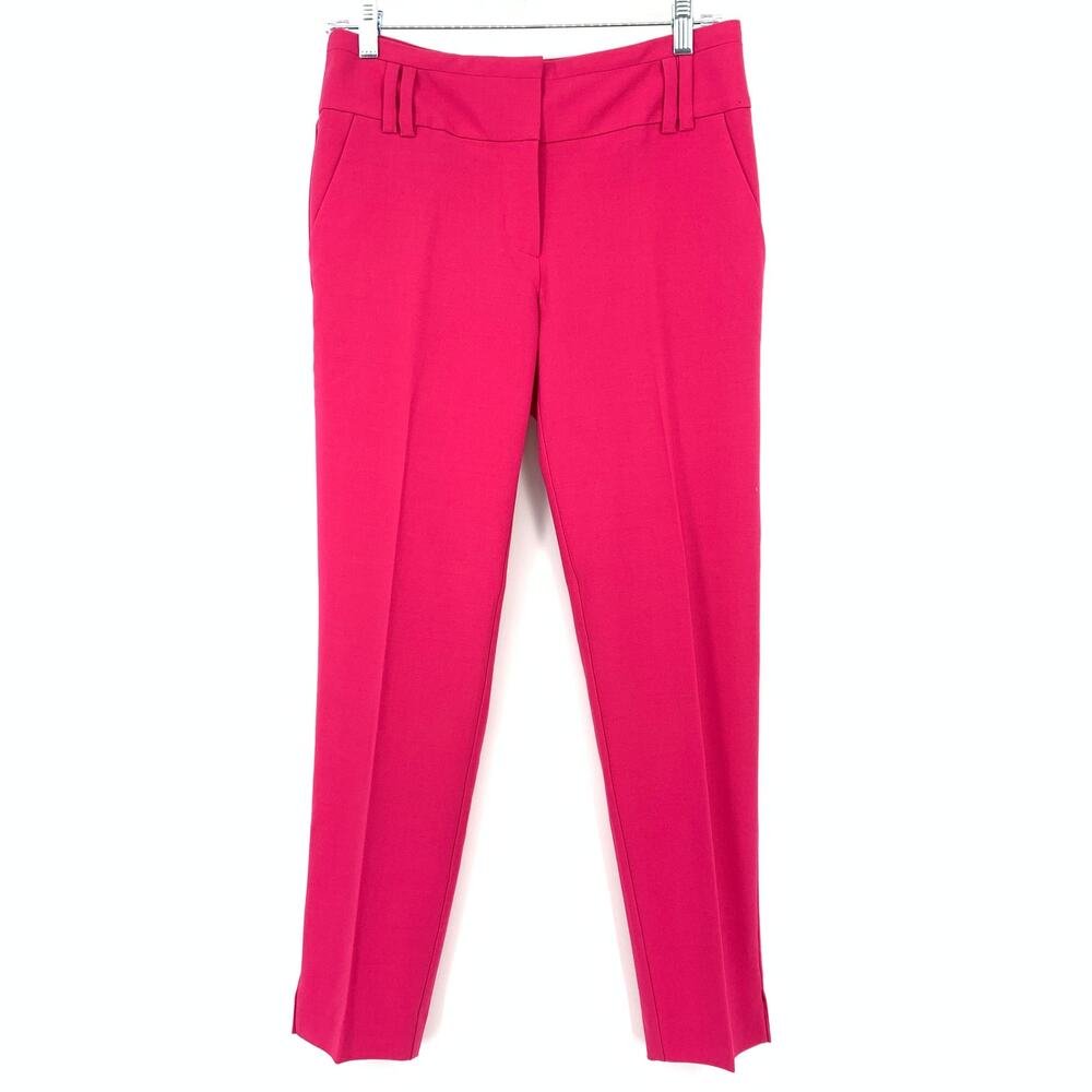 New York & Company Hot Pink Cropped Ankle Pants